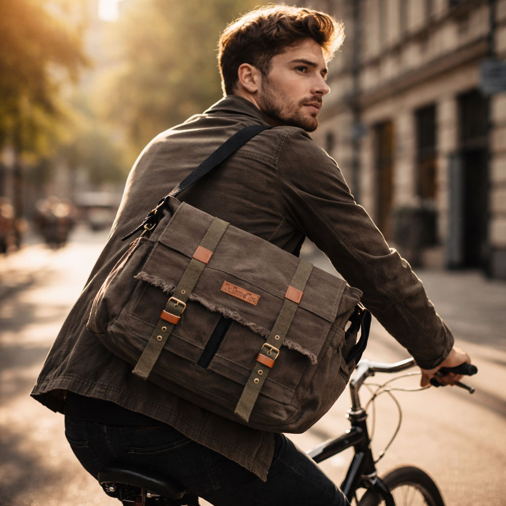 Brown Unisex Laptop Messenger Bag for Everyday Use 169